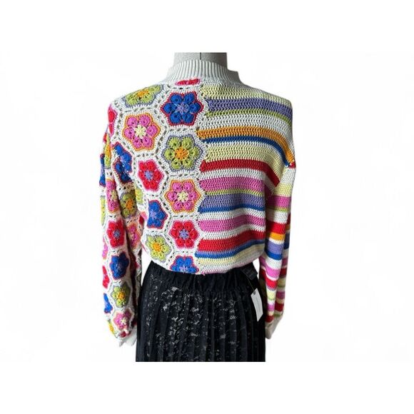 RARE- Farm Rio Handmade Crochet Sweater – Size Small –NWOT - Picture 16 of 16